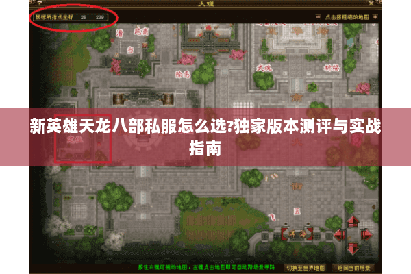 新英雄天龙八部私服怎么选?独家版本测评与实战指南 新英雄天龙八部私服怎么选?独家版本测评与实战指南