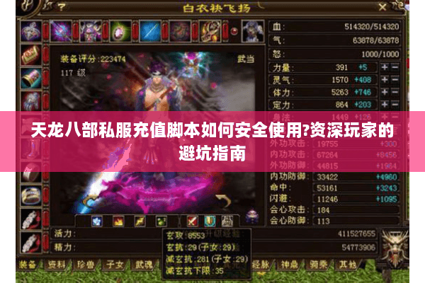 天龙八部私服充值脚本如何安全使用?资深玩家的避坑指南