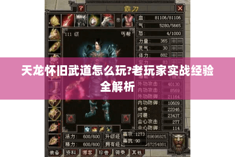 天龙怀旧武道怎么玩?老玩家实战经验全解析 天龙怀旧武道怎么玩?老玩家实战经验全解析