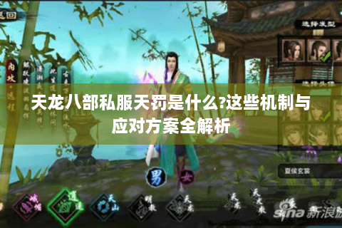 天龙八部私服天罚是什么?这些机制与应对方案全解析 天龙八部私服天罚是什么?这些机制与应对方案全解析