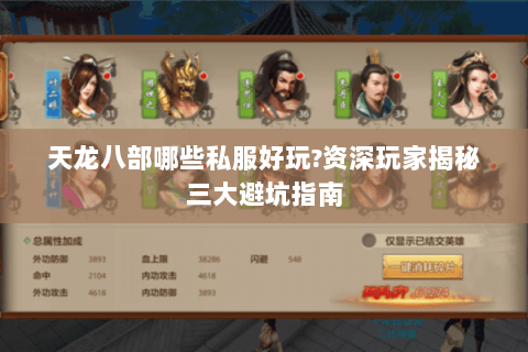 天龙八部哪些私服好玩?资深玩家揭秘三大避坑指南 天龙八部哪些私服好玩?资深玩家揭秘三大避坑指南