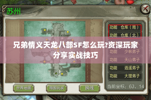 兄弟情义天龙八部SF怎么玩?资深玩家分享实战技巧