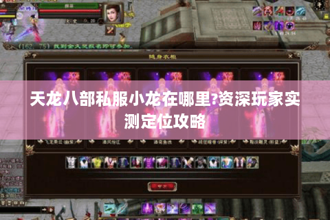 天龙八部私服小龙在哪里?资深玩家实测定位攻略