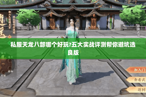 私服天龙八部哪个好玩?五大实战评测帮你避坑选良版 私服天龙八部哪个好玩?五大实战评测帮你避坑选良版