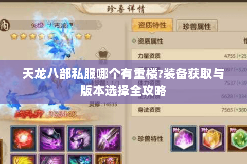 天龙八部私服哪个有重楼?装备获取与版本选择全攻略 天龙八部私服哪个有重楼?装备获取与版本选择全攻略