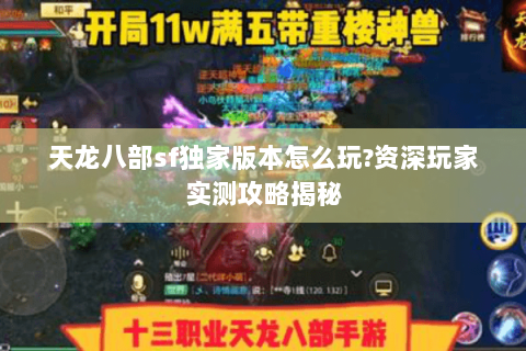天龙八部sf独家版本怎么玩?资深玩家实测攻略揭秘 天龙八部sf独家版本怎么玩?资深玩家实测攻略揭秘