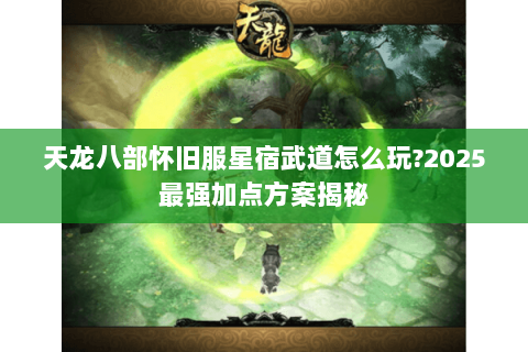 天龙八部怀旧服星宿武道怎么玩?2025最强加点方案揭秘
